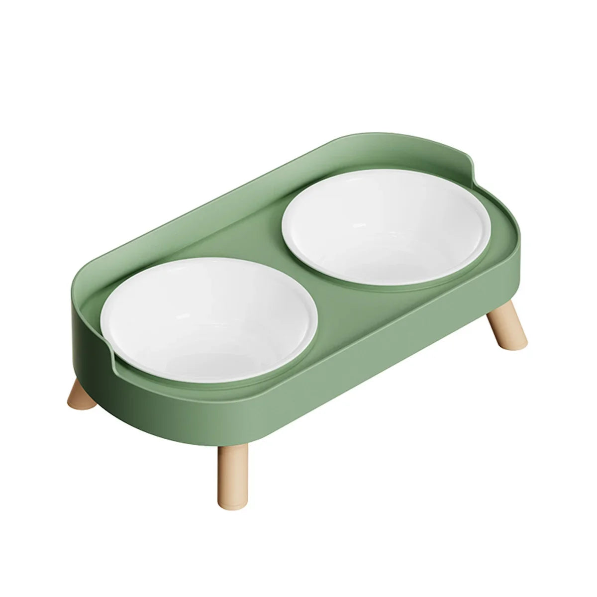 Cat Bowl Anti-knock Stainless Steel Double Bowl Cat Bowl Food Bowl Anti-splash Food Bowl Cat Water Bowl
