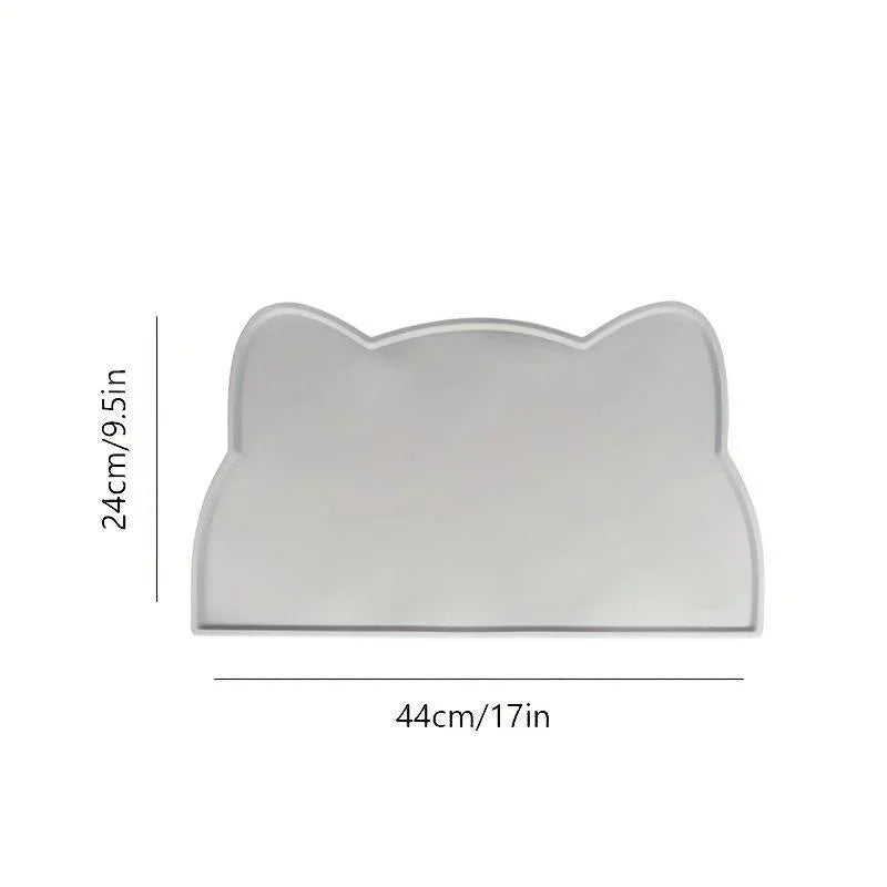 Pet Feeding Mat for Dogs Cats Silicone Cat Food Mat Non-Slip Waterproof Washable Spill-Proof Pet Placement Mat Pet Supplies