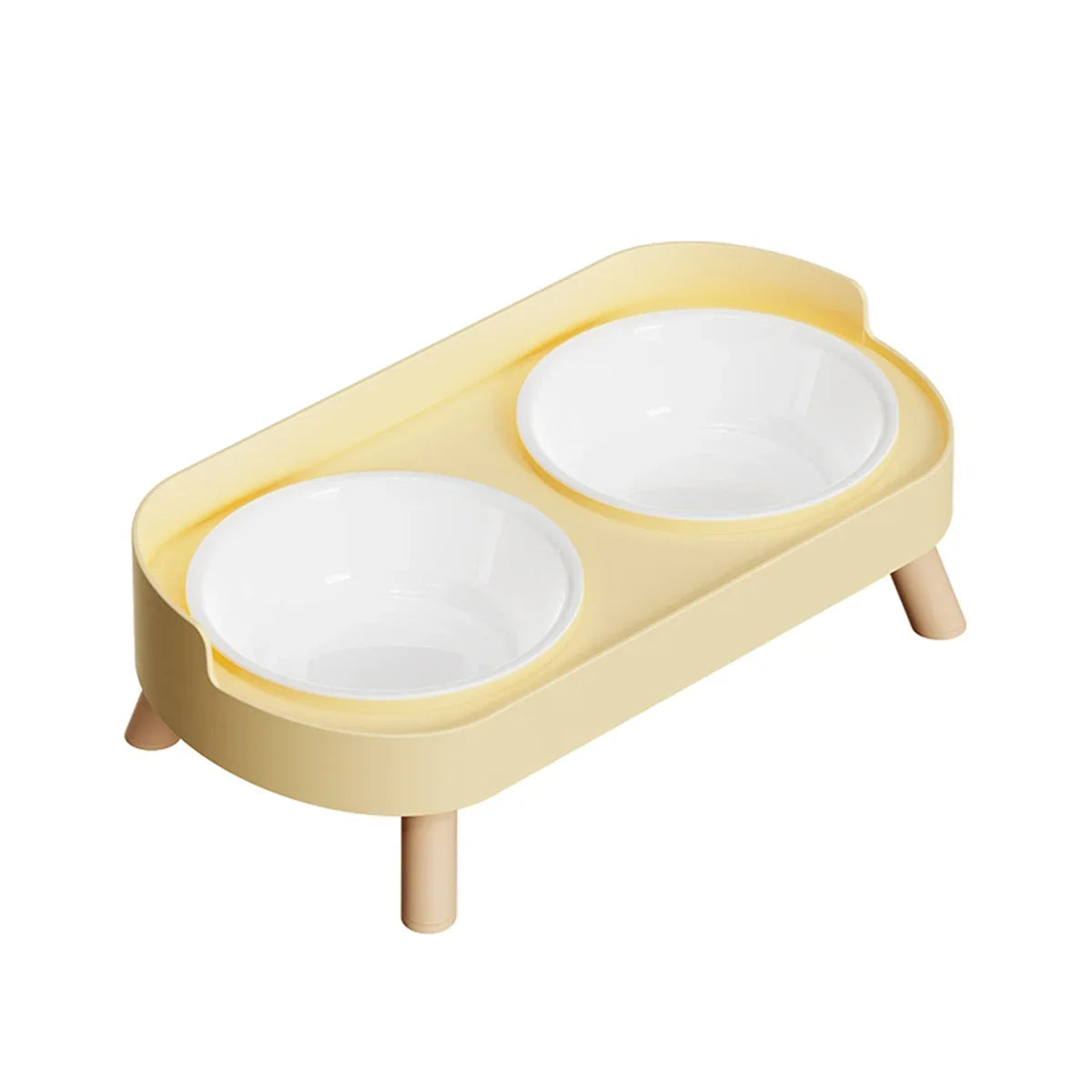 Cat Bowl Anti-knock Stainless Steel Double Bowl Cat Bowl Food Bowl Anti-splash Food Bowl Cat Water Bowl