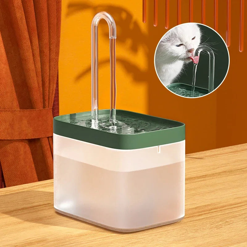 Cat Water Fountain Filter 1.5L Automatic USB Electric Silent Cat Drinking Bowl Pet Water Fountain Drinking Fountain Cat Water Fo