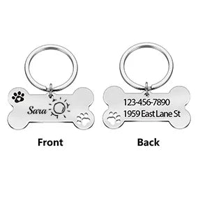 Romantic sun shine Custom Name and text Personalized Dog Tags Customized Dog Collar With Name For Puppy