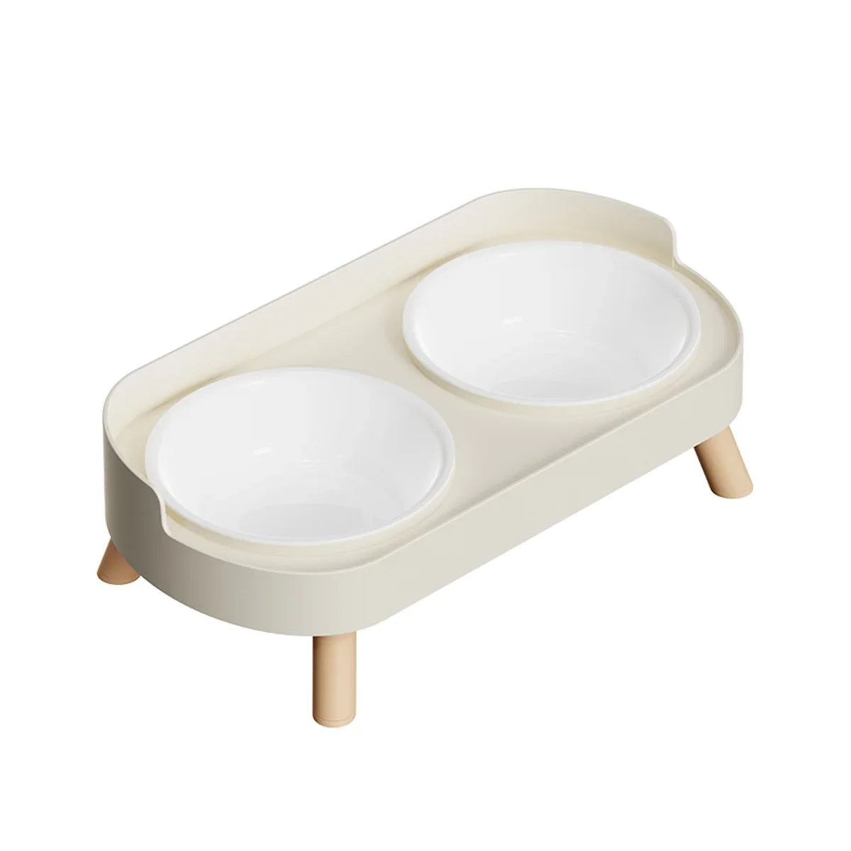 Cat Bowl Anti-knock Stainless Steel Double Bowl Cat Bowl Food Bowl Anti-splash Food Bowl Cat Water Bowl