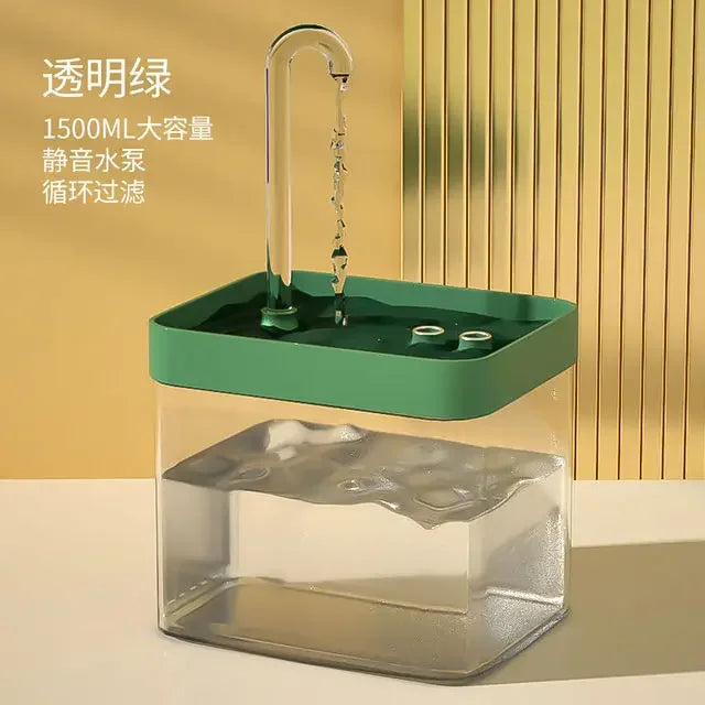 Cat Water Fountain Filter 1.5L Automatic USB Electric Silent Cat Drinking Bowl Pet Water Fountain Drinking Fountain Cat Water Fo